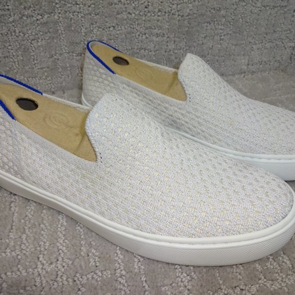 Rothy’s The Sneaker Women's Size 9.5 US Salt Honey Comfort Slip On Sneakers - Picture 8 of 10